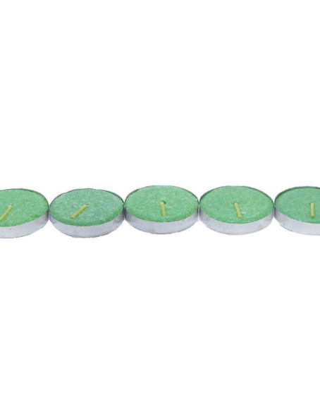 Tea Lights Yeşil Mum 5 li 1 Paket