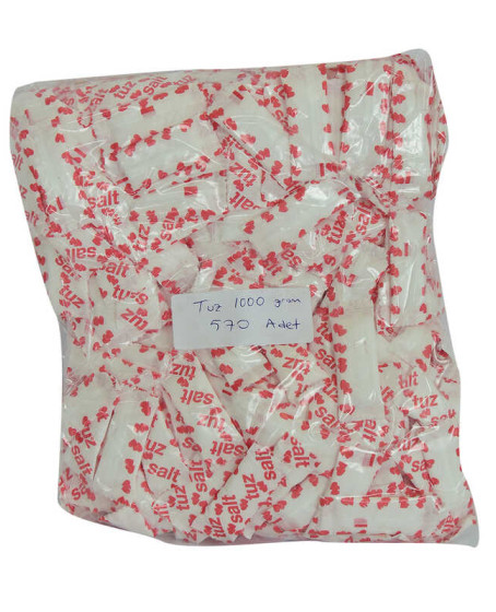 Tek Kullanımlık Paketli Tuz 1000 Gr Takribi 570 Adetli 1 Paket