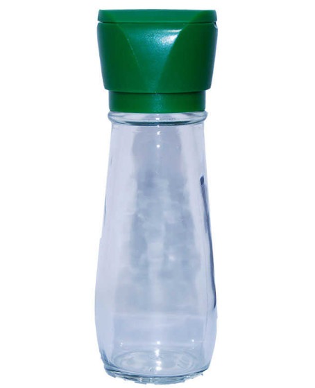 Tuz Karabiber Değirmeni Yeşil + Himalaya Çakıl Tuz Beyaz 250 Gr