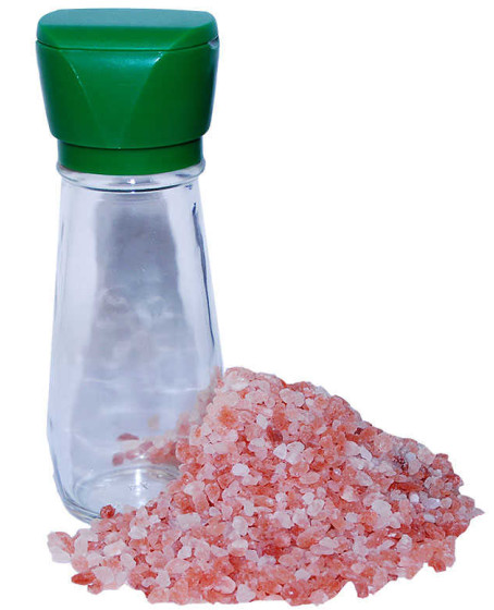 Tuz Karabiber Değirmeni Yeşil + Himalaya Çakıl Tuz Pembe 250 Gr