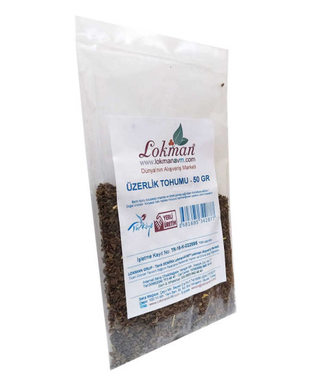 Üzerlik Tohumu Tane Doğal 50 Gr Paket