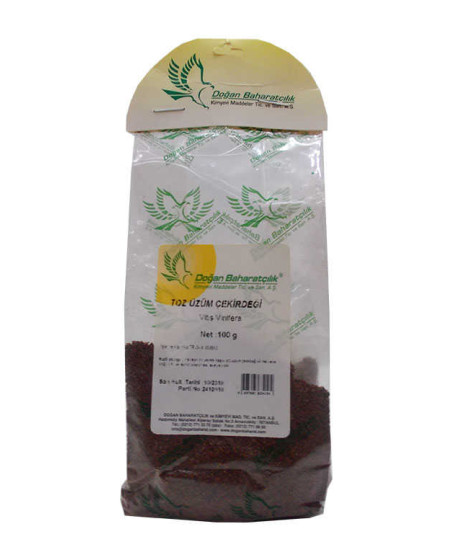 Üzüm Çekirdeği Öğütülmüş Doğal 100 Gr Paket