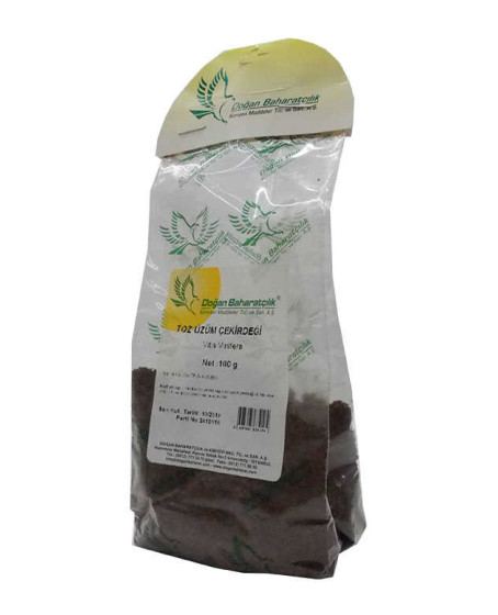 Üzüm Çekirdeği Öğütülmüş Doğal 100 Gr Paket