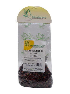 Üzüm Çekirdeği Tane Doğal 100 Gr Paket