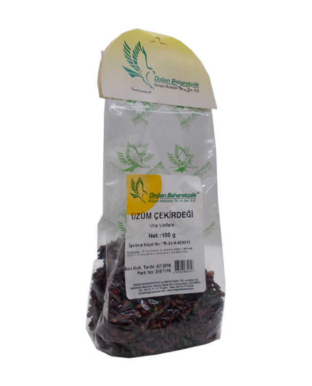 Üzüm Çekirdeği Tane Doğal 100 Gr Paket