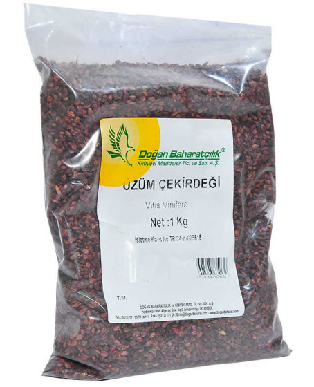 Üzüm Çekirdeği Tane Doğal 1000 Gr Paket