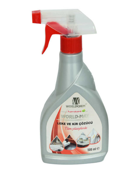 World-Max Tüm Yüzeylerde Leke ve Kir Çözücü Sprey Şişe 500 ML