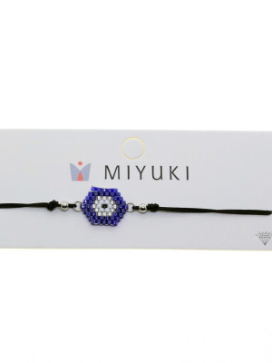 Altın Renk Mavi Göz Model Miyuki Bileklik - 2944 Altın Renk Mavi Göz Model Miyuki Bileklik - 2944