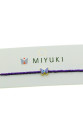 Altın Renk Mor Mineli Kelebek Model Miyuki Bileklik - 2957