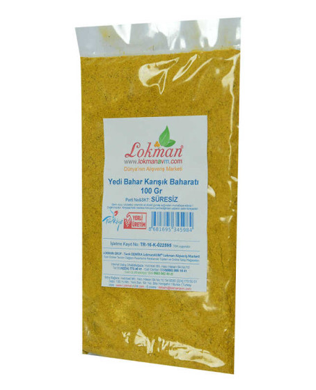Yedi Türlü Karışık Baharat 100 Gr Paket