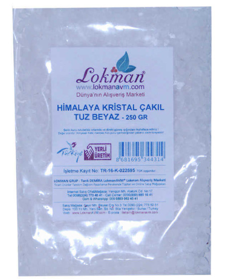 Yemeklik Himalaya Kristal Kaya Tuzu Çakıl Beyaz 250 Gr