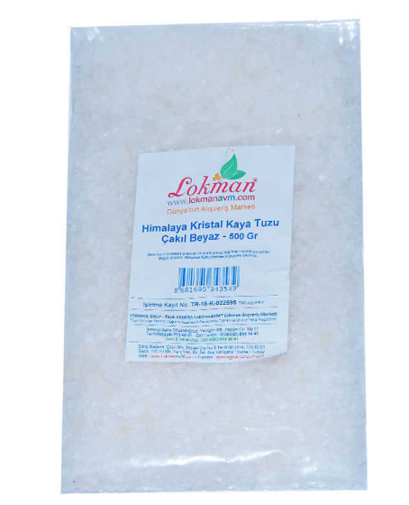 Yemeklik Himalaya Kristal Kaya Tuzu Çakıl Beyaz 500 Gr
