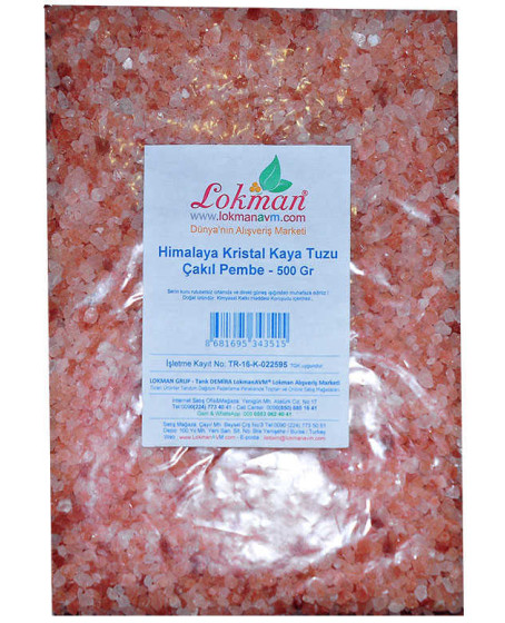 Yemeklik Himalaya Kristal Kaya Tuzu Çakıl Pembe 500 Gr