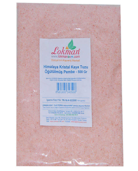 Yemeklik Himalaya Kristal Kaya Tuzu Öğütülmüş Pembe 500 Gr