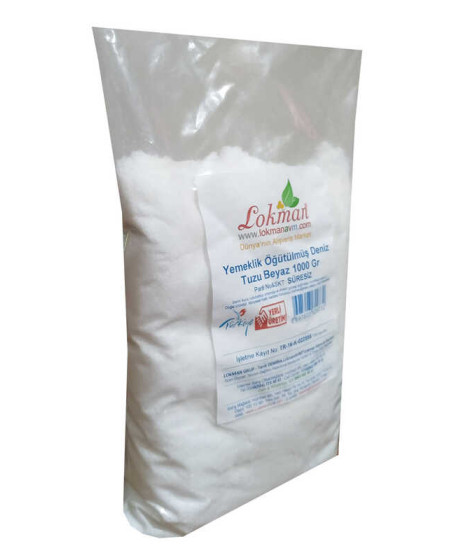 Yemeklik Öğütülmüş Deniz Tuzu Beyaz 1000 Gr