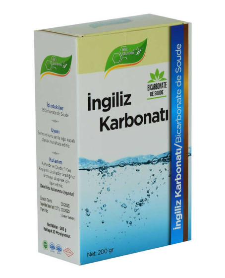 Yenilebilir İngiliz Karbonatı Bicarbonate De Soude 200 Gr