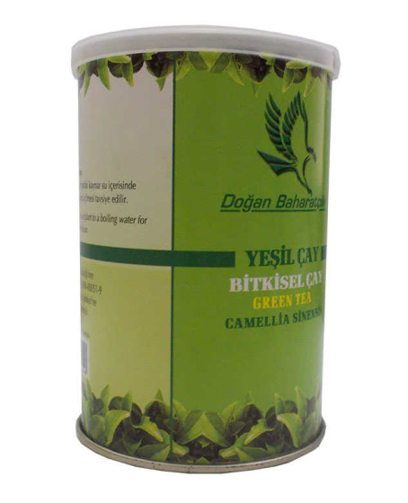 Yeşil Çay 1. Kalite Doğal İthal Çay 100 Gr Teneke Kutu