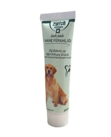 Zurıch Dog Ağız Ve Diş Bakım Paste 100 Gr Nane Ferahlığı Zurıch Dog Ağız Ve Diş Bakım Paste 100 Gr Nane Ferahlığı