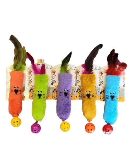 Catnipli Peluş Kedi Köpek Oyuncağı 7 x 23 cm Çeşitli Renklerde Catnipli Peluş Kedi Köpek Oyuncağı 7 x 23 cm Çeşitli Renklerde