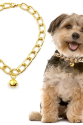 Kedi Ve Köpek Lüx Zincir Kolye 25-30 cm Medium Gold