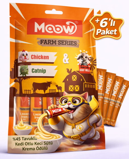 Tavuklu Kedi Naneli Keçi Sütlü Kedi Krema Ödülü 6x12g