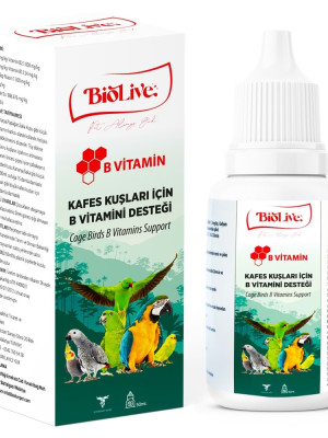 Biolive B-Vitamin Kuşlar İçin Tüy Döküm Desteği 50ml
