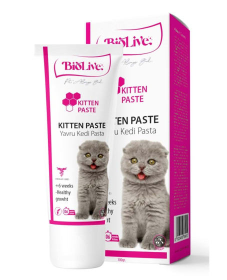 Biolive Yavru Kediler İçin Malt Vitamin Paste 100gr
