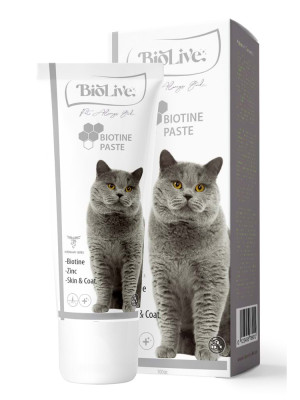 Biolive Biotine Kediler İçin Tüy Döküm Önleyici Paste 100gr