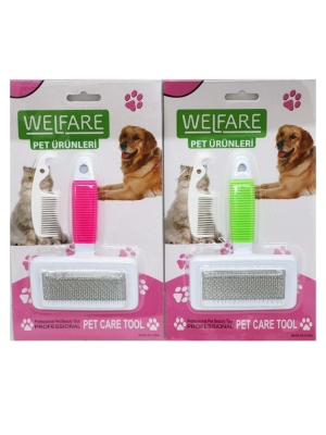 Fosforlu Kedi Köpek Tarağı 5x9 cm - 14 cm