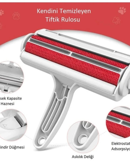 Kedi Köpek Tüy Toplayıcı Hazneli Gırgır 7-12-20 cm Kedi Köpek Tüy Toplayıcı Hazneli Gırgır 7-12-20 cm