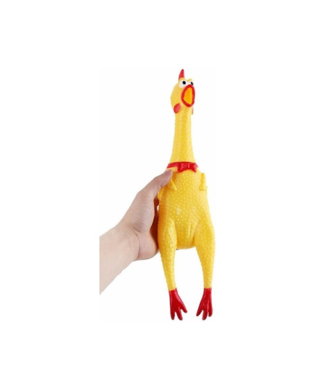 Sesli Horoz Eğlenceli Köpek ve Kediler İçin Sesli Öten Horoz Oyuncak 28 cm