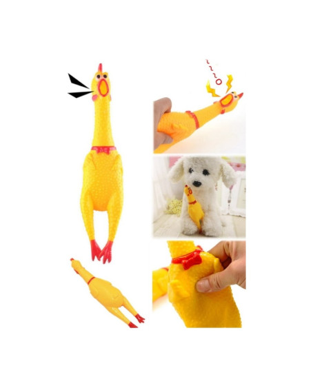Sesli Horoz Eğlenceli Köpek ve Kediler İçin Sesli Öten Horoz Oyuncak 28 cm