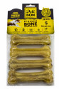 Deri Köpek Çiğneti Pres Kemik 4x12cm Natural Deri Köpek Çiğneti Pres Kemik 4x12cm Natural