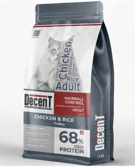 Decent Tavuklu Yetişkin Kedi Maması 1,5 Kg Control Tavuk & Pirinç Yetişkin Kedi Maması Decent Tavuklu Yetişkin Kedi Maması 1,5 Kg Control Tavuk & Pirinç Yetişkin Kedi Maması