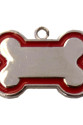Kemik Şekilli Kedi Köpek İsimlik Aksesuar 2*3 cm Kırmızı