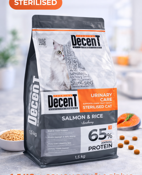 Decent Sterilised Urinary Care Balıklı ve Pirinçli Kısırlaştırılmış Kedi Maması 1.5 Kg Decent Sterilised Urinary Care Balıklı ve Pirinçli Kısırlaştırılmış Kedi Maması 1.5 Kg