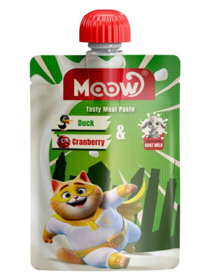 Moow Ördekli Keçi Sütlü Kedi Et Ezmesi 90 gr
