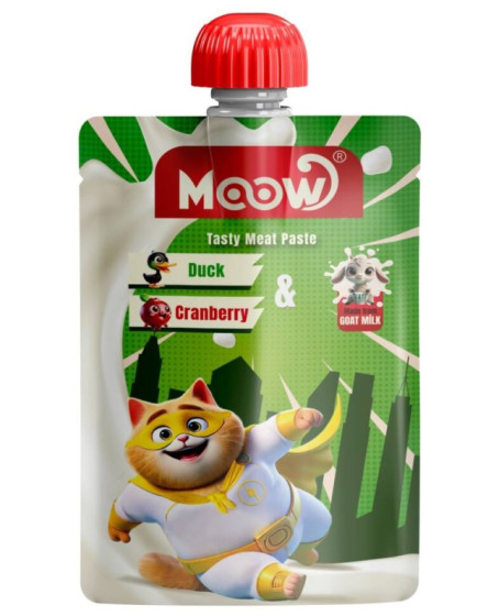 Moow Ördekli Keçi Sütlü Kedi Et Ezmesi 90 gr