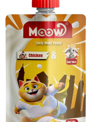 Moow Tavuklu Keçi Sütlü Kedi Et Ezmesi 90 gr
