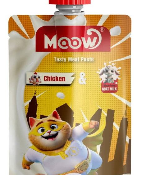 Moow Tavuklu Keçi Sütlü Kedi Et Ezmesi 90 gr