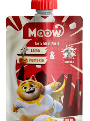 Moow Kuzu Etli Ve Bal Kabaklı Keçi Sütlü Kedi Et Ezmesi 90 gr