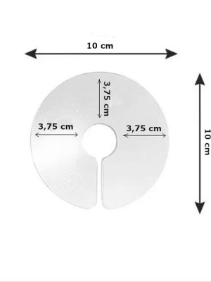 Elizabet Şeffaf Kuş Yakalığı 3.75 cm-10 cm Standart
