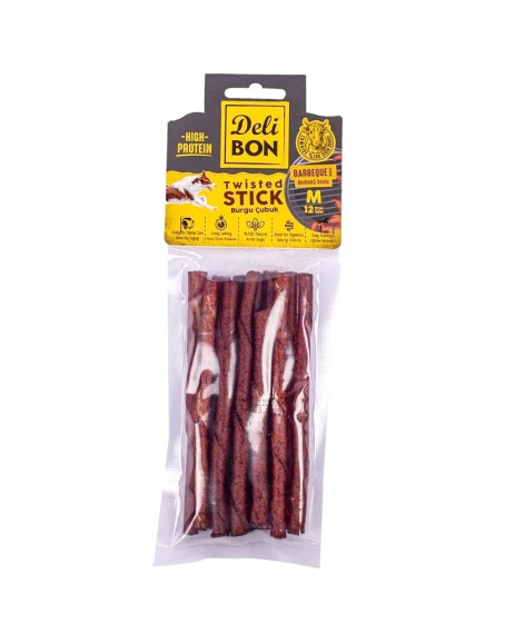 Deri Burgu Çubuk Orta Boy Barbekü Kalın 12'li Paket Deri Burgu Çubuk Orta Boy Barbekü Kalın 12'li Paket