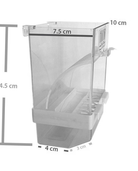 Akıllı Kuş Yemliği Taban Hazneli Beyaz (10-7,5)-14,5 cm Akıllı Kuş Yemliği Taban Hazneli Beyaz (10-7,5)-14,5 cm