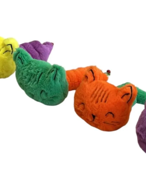 Sesli Peluş Yaylı Mutlu Kedi Köpek Oyuncağı 26 cm Çeşitli Renklerde