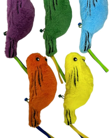 Catnipli Zilli Peluş Kuş Kedi Köpek Oyuncağı Çeşitli Renklerde 8 cm x 30 cm Catnipli Zilli Peluş Kuş Kedi Köpek Oyuncağı Çeşitli Renklerde 8 cm x 30 cm