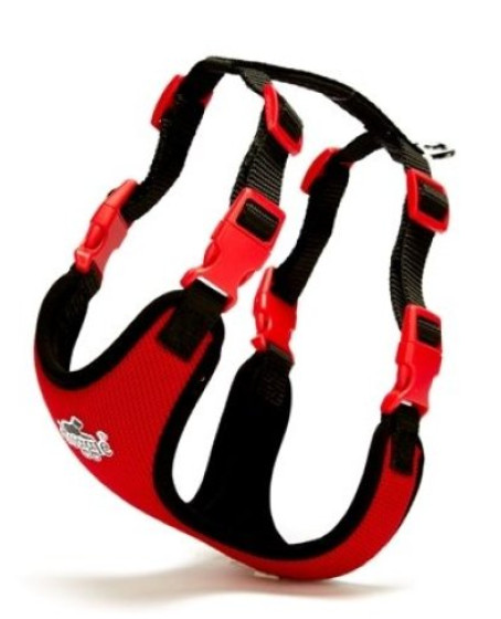 Havalı Köpek Göğüs Tasması 30x35 cm Kırmızı