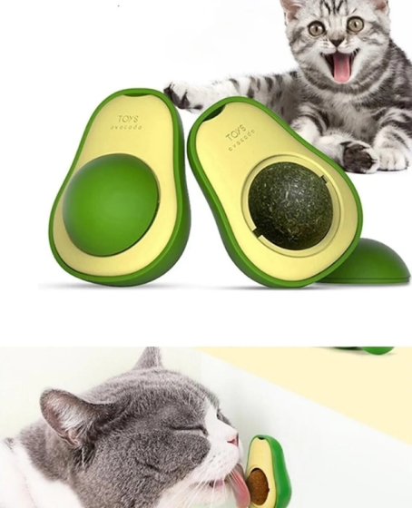Avokado Şeklinde Catnipli Doğal Kedi Yalama Topu 6 Cm Avokado Şeklinde Catnipli Doğal Kedi Yalama Topu 6 Cm