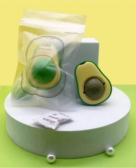 Avokado Şeklinde Catnipli Doğal Kedi Yalama Topu 6 Cm Avokado Şeklinde Catnipli Doğal Kedi Yalama Topu 6 Cm