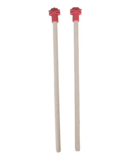 Doğal Ahşap Kuş Tüneği 1.2 cm-25 cm Standart  Kırmızı (2 Adet)